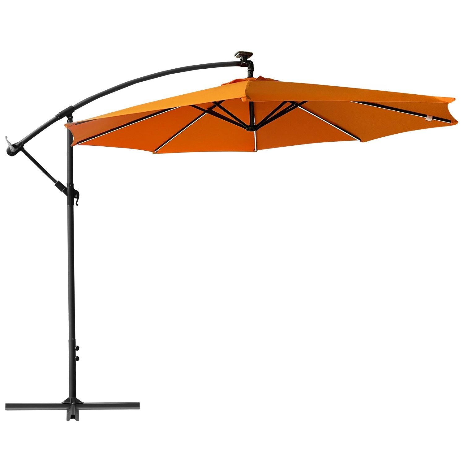 Patio LED Offset Hanging Umbrella 10 Ft. - Aoodor